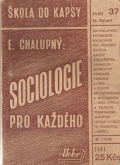 kniha Sociologie pro každého, Josef Hokr 1948