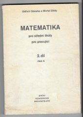 kniha Matematika pro střední školy pro pracující. 2. díl., SPN 1980