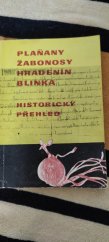 kniha Plaňany Žabonosy Hradenín Blinka histortický přehled, MNV Plaňany 1974