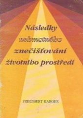 kniha Následky nehmotného znečišťování životního prostředí, Sintel 1993