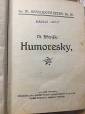 kniha Humoresky, Družstvo Moravsko-slezské revue 1911