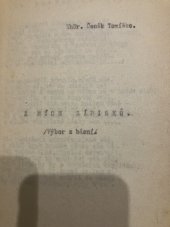 kniha Z mých zàpisků Vybor z básní, vlastní náklad 1940