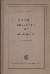 kniha Deutsche Grammatik für Ausländer, Dr. Karl Krause 1937