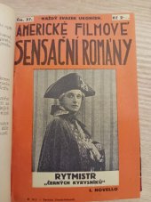 kniha Rytmistr "černých kyrysníků" I Novella., K. Šolc 1925