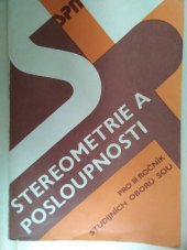 kniha Stereometrie a posloupnosti Učebnice pro 3. roč. stud. oborů SOU, SPN 1989