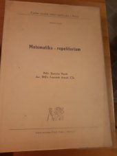 kniha Matematika - repetitorium, ČVUT 1985