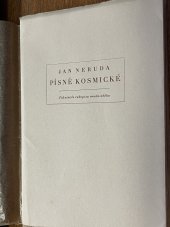 kniha Písně kosmické faksimile rukopisu roudnického, Karel Janout 1938