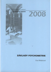 kniha Základy psychometrie, Univerzita Palackého v Olomouci 2008