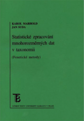 kniha Statistické zpracování mnohorozměrných dat v taxonomii (fenetické metody), Karolinum  2002