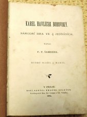 kniha Karel Havlíček Borovský národní hra ve 4 jednáních, Eduard Valečka 1884
