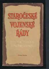 kniha Staročeské vojenské řády Hájek-Vlček, Žižka, listy a kronika, Orbis 1952