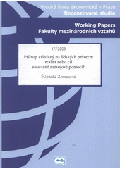 kniha Přístup založený na lidských právech: realita nebo cíl současné rozvojové pomoci?, Oeconomica 2008