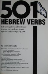 kniha 501 Hebrew verbs, Barron's 1996