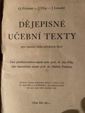 kniha Dějepisné učební texty pro osmou třídu středních škol Dějepisný učební text pro osmou třídu středních škol, Státní nakladatelství 1948