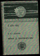kniha Mína z Barnhelmu nebo Štěstí vojenské veselohra o pěti dějstvích, J. Otto 1905
