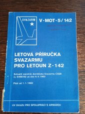 kniha Letová příručka Svazarmu Pro letoun Z-12, Sportprog 1982