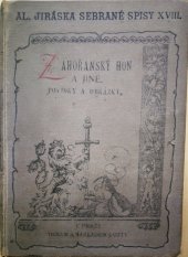 kniha Záhořanský hon a jiné povídky a obrázky, J. Otto 1907