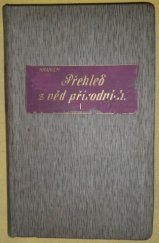 kniha Přehledy věd přírodních. Dílu I. část 1, - Tělověda-zoologie-botanika, R. Promberger 1925