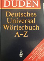 kniha DUDEN Deutsches Universalwörterbuch, Dudenverlag 1989