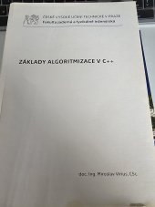 kniha Základy Algoritmizace v C++, České vysoké učení technické v Praze 2018