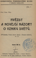 kniha Hvězdy a novější názory o vzniku světů, Nákladem Pokrokového klubu 1911