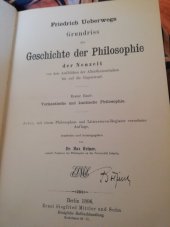 kniha Grundriss der Geschichte der Philisiphie der Neuzeit, Ernst Siegfried 1896