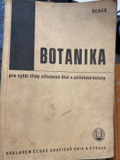 kniha Botanika pro vyšší třídy středních škol a učitelské ústavy ..., Česká grafická Unie 1945