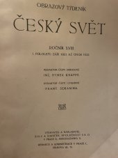 kniha Český svět Obrazový týdeník, ročník XVIII, Šolc a Šimáček 1921