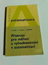 kniha Přístroje pro měření a vyhodnocování v automatizaci, SNTL 1966