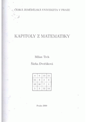 kniha Kapitoly z matematiky, Česká zemědělská univerzita 2009