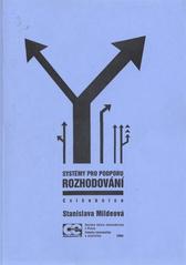 kniha Systémy pro podporu rozhodování cvičebnice, Oeconomica 2009