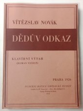 kniha Dědův odkaz, Hudební Matice Umělecké Besedy 1926