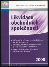 kniha Likvidace obchodních společností, Anag 2008