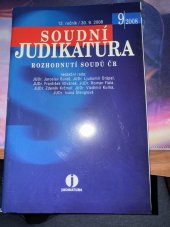 kniha Soudní judikatura rozhodnutí soudů 9/2008, ASPI 2008