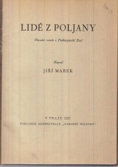 kniha Lidé z Poljany původní román z Podkarpatské Rusi, Administrace Národní Politiky 1937