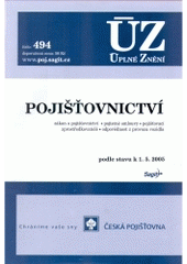 kniha Pojišťovnictví podle stavu k 1.5.2005, Sagit 2005