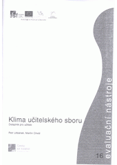 kniha Klima učitelského sboru dotazník pro učitele, Národní ústav pro vzdělávání 2012