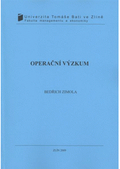 kniha Operační výzkum, Univerzita Tomáše Bati ve Zlíně 2009