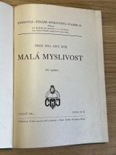 kniha Malá myslivost, Česká myslivecká jednota 1941