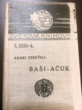 kniha Baši-Ačuk historická povídka, J. Otto 1916