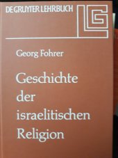 kniha Geschichte der israelitischen Religion, Walter de Gruyter & Co 1969