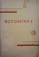 kniha Vzpomínky [na učitelském ústavě v Příboře], Iskra 1932