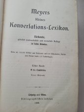 kniha Meyers kleines konversations-lexikon kniha 1, Cambris 1908