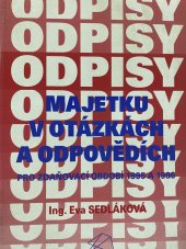 kniha Odpisy majetku v otázkách a odpovědích pro zdaňovací období 1995 a 1996, Polygon 1996