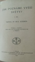 kniha Jak poznáme vyšší světy. 1. díl, Anthroposofická společnost Studium 1921