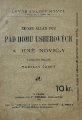 kniha Pád domu Usherových a jiné novely, F. Šimáček 1894