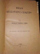 kniha Děje království Českého, František Řivnáč 1885