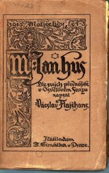 kniha M. Jan Hus, F. Šimáček 1915