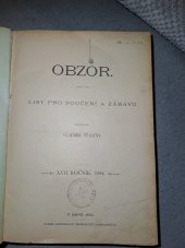 kniha OBZOR List pro poučení a zábavu, Knihtiskárna Benediktů Rajhradských 1894