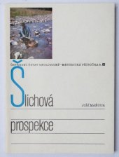 kniha Šlichová prospekce, Ústř. ústav geologický 1987